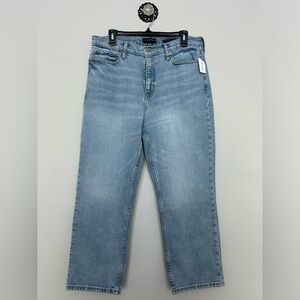 Banana republic, high-rise, straight premium denim boyfriend cut jeans